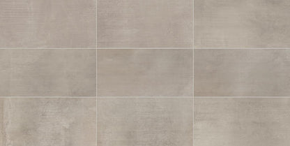 24x48 Illusionist  Natural Concrete-Look Matte Smooth Porcelain Tile Taupe Gray