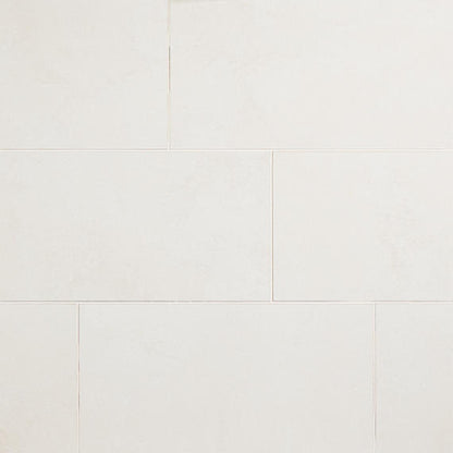 24x48 Haddonstone Light Veining  Stepwise Stone-Look Matte Smooth Porcelain Tile Peony Beige