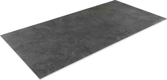 24x48 Haddonstone Light Veining  Stepwise Stone-Look Matte Smooth Porcelain Tile Velvet Black