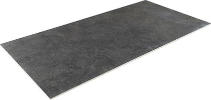 24x48 Haddonstone Light Veining  Stepwise Stone-Look Matte Smooth Porcelain Tile Velvet Black