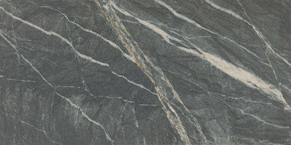 24x48 Foyer  Natural Marble-Look Matte Smooth Porcelain Tile Dark Gray