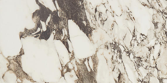 24x48 Panoramic Duet Subway Pattern Light Veining Natural Marble-Look Matte Smooth Porcelain Tile Earth Brown
