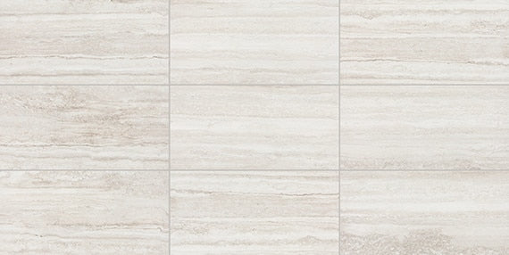 24x48 Reservorio  Natural Stone-Look Matte Smooth Porcelain Tile Off White