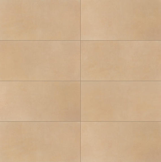 24x48 Crafthouse  Natural Concrete-Look Matte Smooth Porcelain Tile Rattan Beige