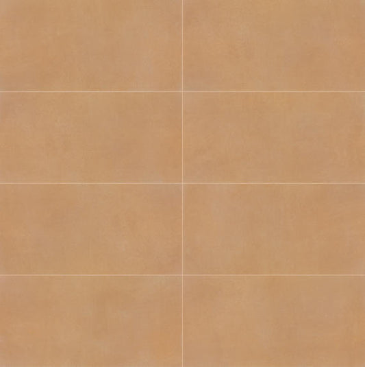 24x48 Crafthouse  Natural Concrete-Look Matte Smooth Porcelain Tile Suede Tan