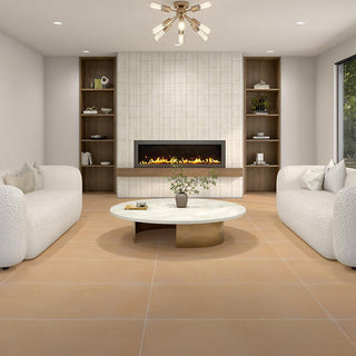 Suede Tan - 24x48 Crafthouse Natural Concrete-Look Matte Smooth Porcelain Tile