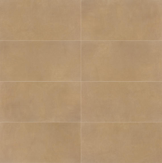 24x48 Crafthouse  Natural Concrete-Look Matte Smooth Porcelain Tile Jute Brown