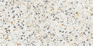 Light White - 24x48 Curation Fragment Shard Natural Mixed-Material Look Matte Smooth Porcelain Tile