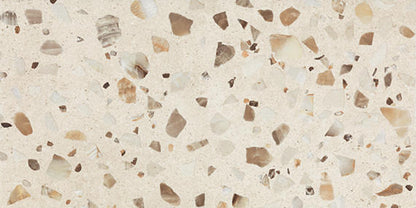 24x48 Curation Fragment Shard  Natural Mixed-Material Look Matte Smooth Porcelain Tile Warm Beige