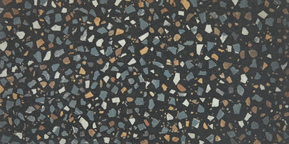 24x48 Curation Fragment Shard  Natural Mixed-Material Look Matte Smooth Porcelain Tile Dark Charcoal
