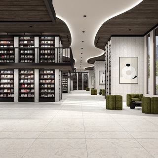 Light Gray - 24x48 Forgehaus Natural Stone-Look Matte Smooth Porcelain Tile