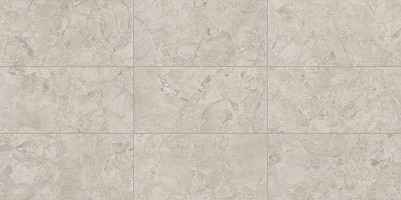 24x48 Forgehaus  Natural Stone-Look Matte Smooth Porcelain Tile Soft Gray