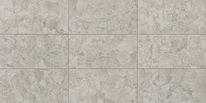 24x48 Forgehaus  Natural Stone-Look Matte Smooth Porcelain Tile Ash Gray