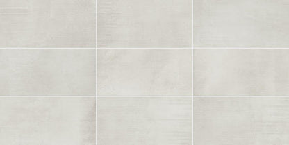 24x48 Illusionist  Natural Concrete-Look Matte Smooth Porcelain Tile Soft White
