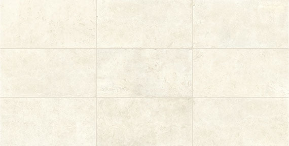 24x48 Uniche  Natural Stone-Look Matte Smooth Porcelain Tile Ivory Beige