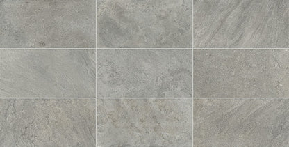 24x48 Uniche  Natural Stone-Look Matte Smooth Porcelain Tile Slate Gray