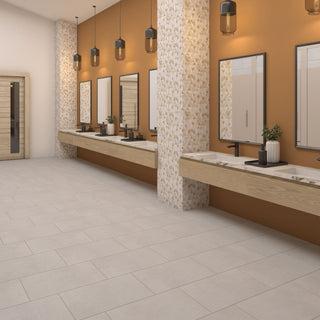 Light Gray - 24x48 Cohesion Natural Concrete-Look Polished Smooth Porcelain Tile