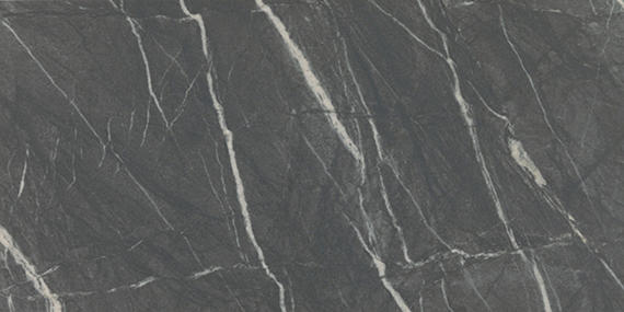 24x48 Foyer  Natural Marble-Look Polished Smooth Porcelain Tile Dark Gray