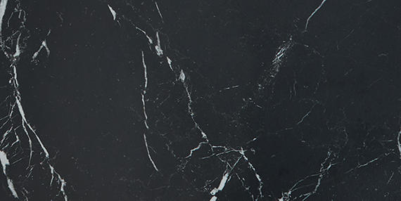 24x48 Panoramic Duet Subway Pattern Medium Veining Natural Marble-Look Polished Smooth Porcelain Tile Dark Black