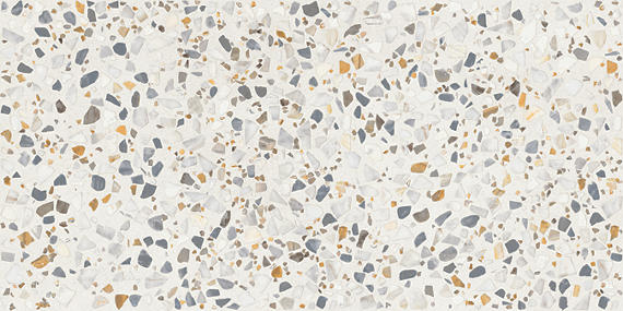 24x48 Curation Fragment Shard  Natural Mixed-Material Look Polished Smooth Porcelain Tile Light White
