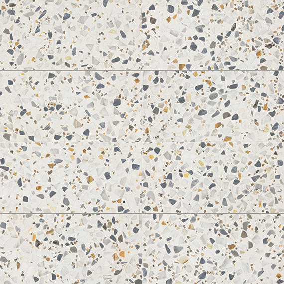 24x48 Curation Fragment Shard  Natural Mixed-Material Look Polished Smooth Porcelain Tile Light White