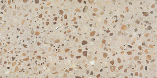 Warm Beige - 24x48 Curation Fragment Shard Natural Mixed-Material Look Polished Smooth Porcelain Tile