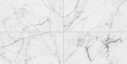 24x48 Marble Attache Lavish  Natural Marble-Look Satin Smooth Porcelain Tile Gold Marble