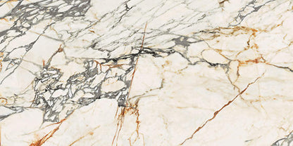 24x48 Sovran Light Veining  Natural Marble-Look Satin Smooth Porcelain Tile Warm White