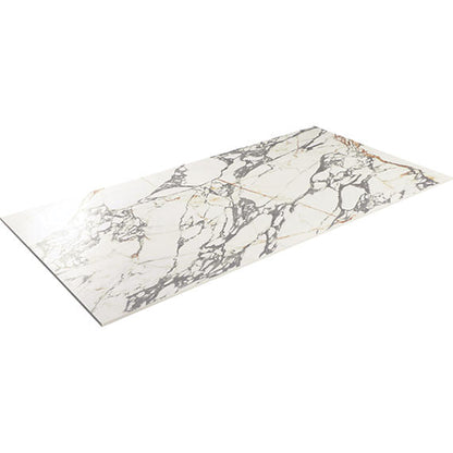 24x48 Sovran Light Veining  Natural Marble-Look Satin Smooth Porcelain Tile Warm White