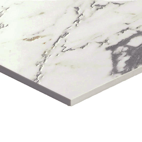 24x48 Sovran Light Veining  Natural Marble-Look Satin Smooth Porcelain Tile Warm White