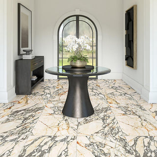 Warm White - 24x48 Sovran Light Veining Natural Marble-Look Satin Smooth Porcelain Tile