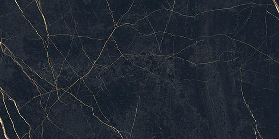 24x48 Sovran Light Veining  Natural Marble-Look Satin Smooth Porcelain Tile Black Gold