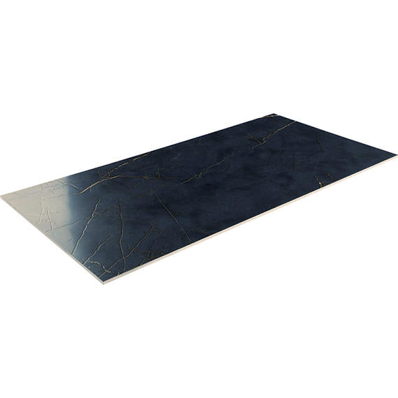 24x48 Sovran Light Veining  Natural Marble-Look Satin Smooth Porcelain Tile Black Gold