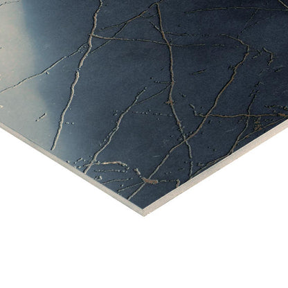 24x48 Sovran Light Veining  Natural Marble-Look Satin Smooth Porcelain Tile Black Gold