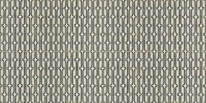 24x48 Sovran Chain  Natural Marble-Look Satin Smooth Porcelain Tile Teal Gold