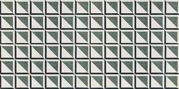 24x48 Sovran Chain  Natural Marble-Look Satin Smooth Porcelain Tile Emerald White