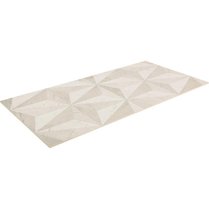 24x48 Sovran Chain  Natural Marble-Look Satin Smooth Porcelain Tile Cream Ivory