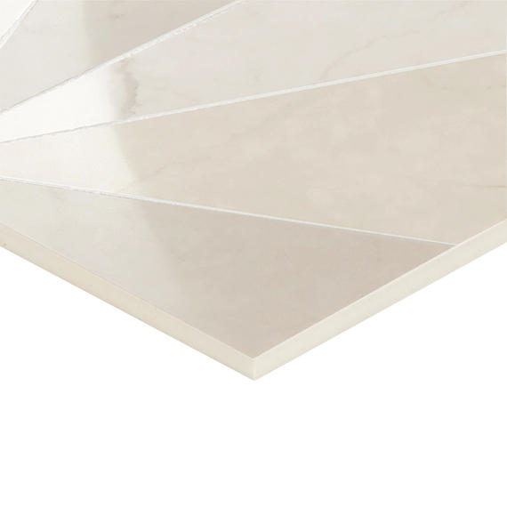 24x48 Sovran Chain  Natural Marble-Look Satin Smooth Porcelain Tile Cream Ivory