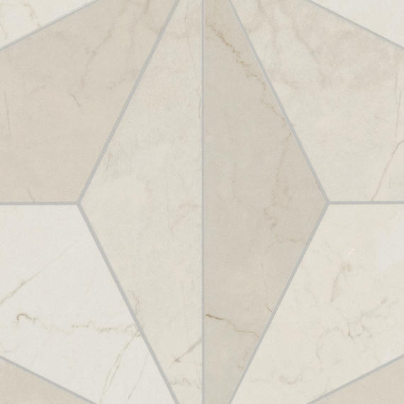 24x48 Sovran Chain  Natural Marble-Look Satin Smooth Porcelain Tile Cream Ivory