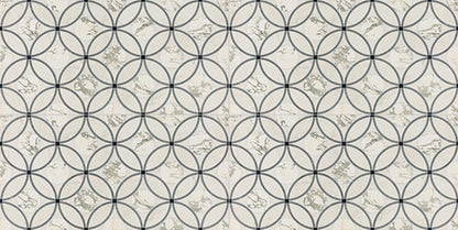 24x48 Sovran Chain  Natural Marble-Look Satin Smooth Porcelain Tile Ivory Gold