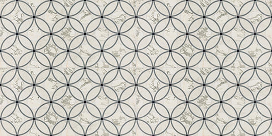 24x48 Sovran Chain  Natural Marble-Look Satin Smooth Porcelain Tile Ivory Gold