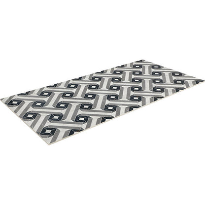 24x48 Sovran Chain  Natural Marble-Look Satin Smooth Porcelain Tile Gray Black