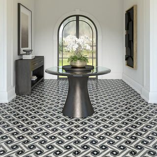 Gray Black - 24x48 Sovran Chain Natural Marble-Look Satin Smooth Porcelain Tile