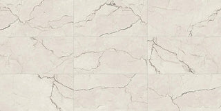 24x48 Sovran Medium Veining Natural Marble-Look Satin Smooth Porcelain Tile