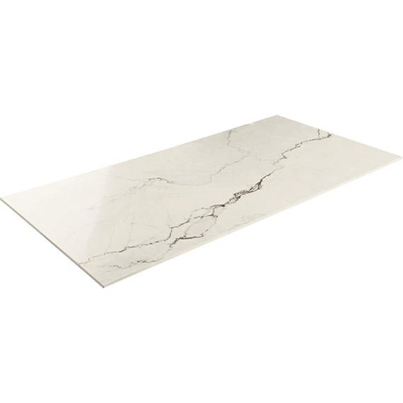 24x48 Sovran Medium Veining  Natural Marble-Look Satin Smooth Porcelain Tile Cream White