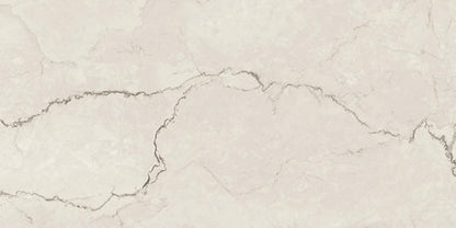 24x48 Sovran Medium Veining  Natural Marble-Look Satin Smooth Porcelain Tile Cream White