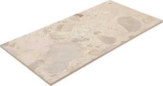 Cream - 24x48 Sand And Stone Natural Concrete-Look Matte Smooth Porcelain Tile
