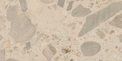 24x48 Sand And Stone Fragment Shard  Natural Stone-Look Satin Smooth Porcelain Tile Beige Gray