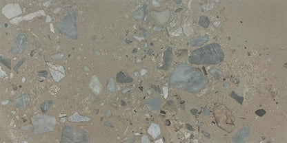 24x48 Sand And Stone Fragment Shard  Natural Stone-Look Satin Smooth Porcelain Tile Taupe Brown