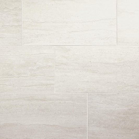 24x48 Haddonstone  Natural Stone-Look Polished Smooth Porcelain Tile Peony Beige